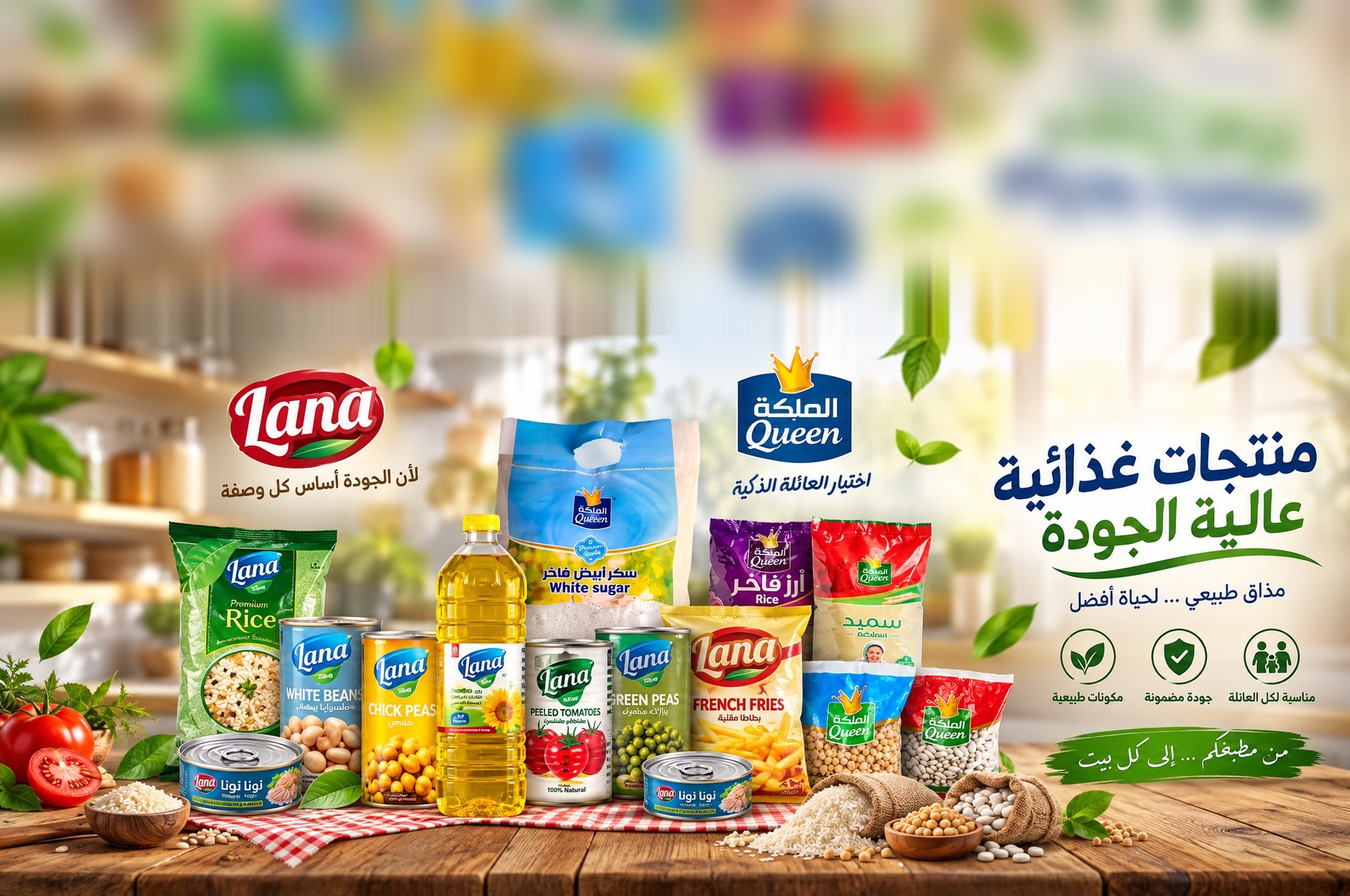 منتجات غذائية متنوعة
